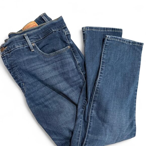 Levi's Women's Blue Medium Wash Mid Rise Skinny Jeans - Picture 1 of 5
